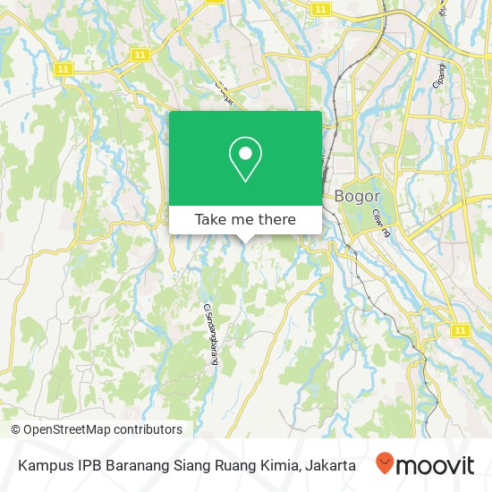 Kampus IPB Baranang Siang Ruang Kimia map