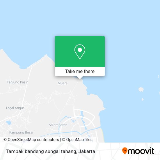 Tambak bandeng sungai tahang map