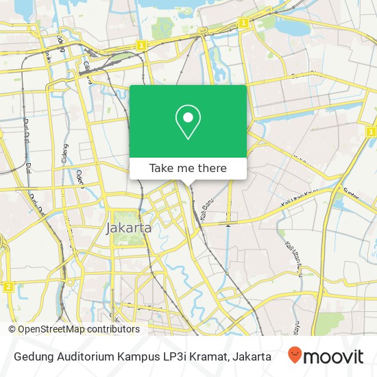 Gedung Auditorium Kampus LP3i Kramat map