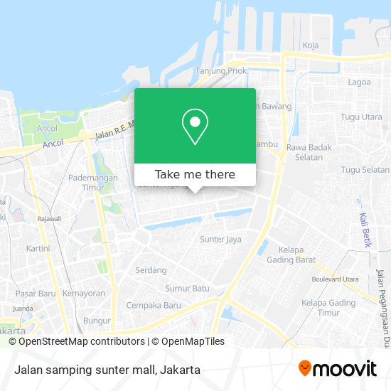 Jalan samping sunter mall map