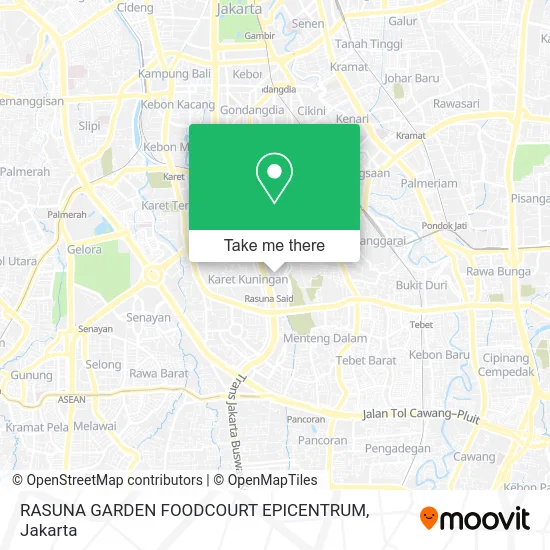 RASUNA GARDEN FOODCOURT EPICENTRUM map