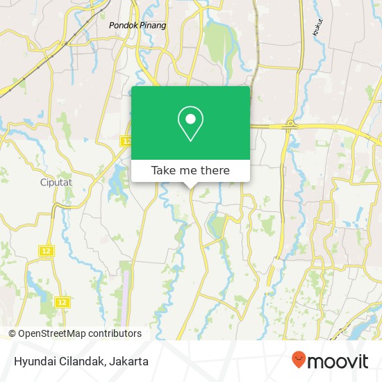 Hyundai Cilandak map