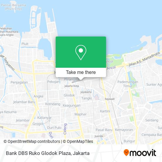 Bank DBS Ruko Glodok Plaza map