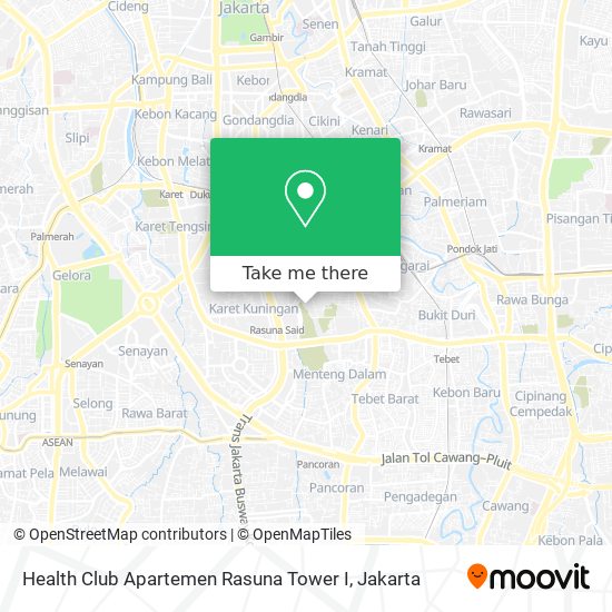 Health Club Apartemen Rasuna Tower I map
