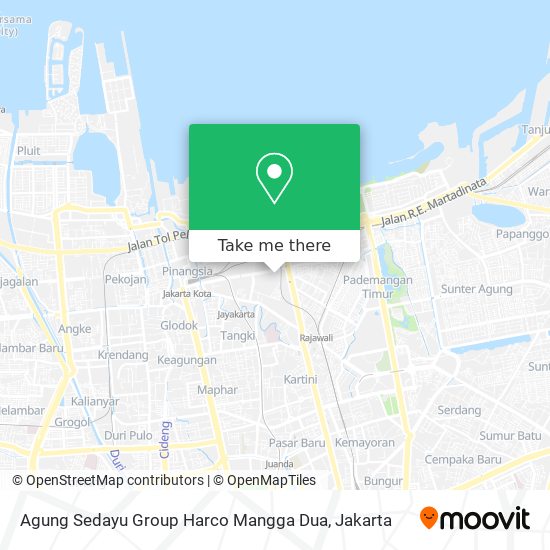 Agung Sedayu Group Harco Mangga Dua map