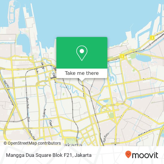 Mangga Dua Square Blok F21 map