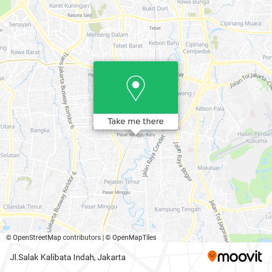 Jl.Salak Kalibata Indah map