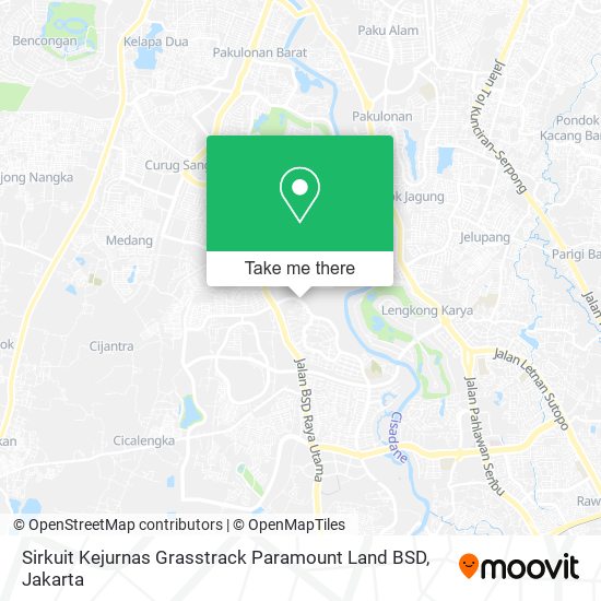 Sirkuit Kejurnas Grasstrack Paramount Land BSD map