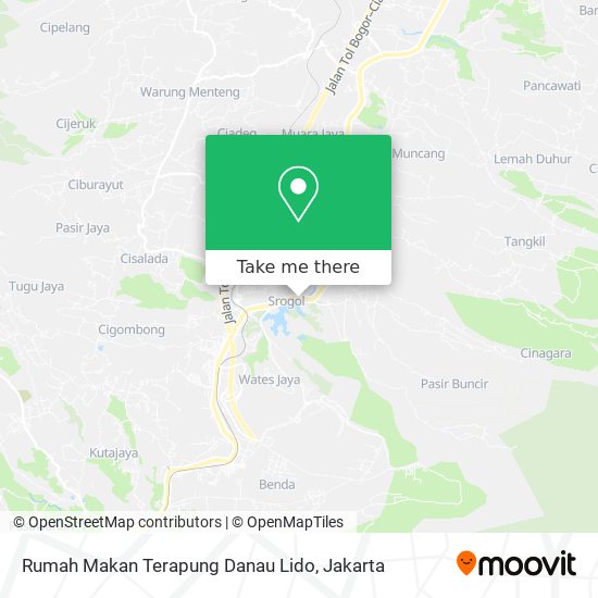 Rumah Makan Terapung Danau Lido map