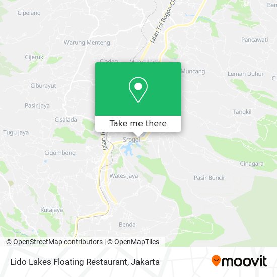 Lido Lakes Floating Restaurant map