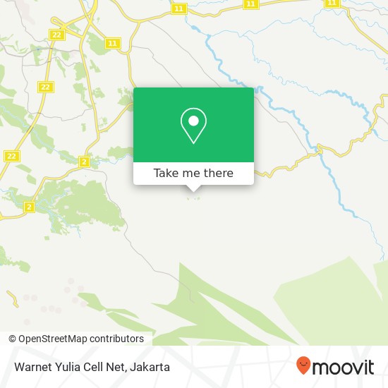 Warnet Yulia Cell Net map