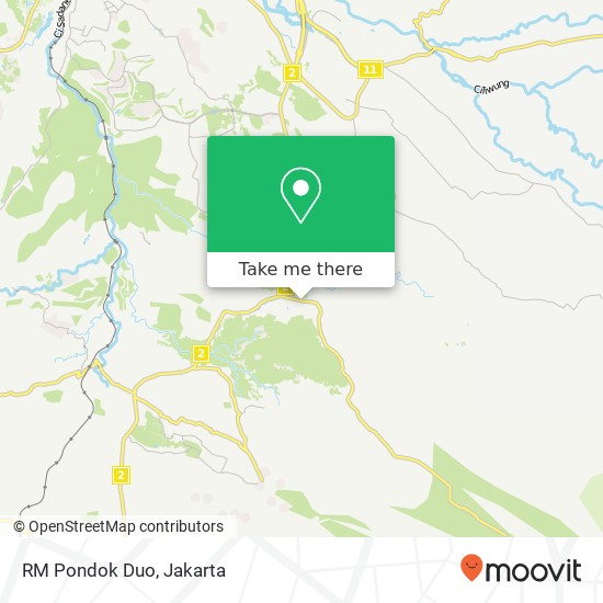 RM Pondok Duo, Jalan Veteran-Pancawati Caringin Bogor map