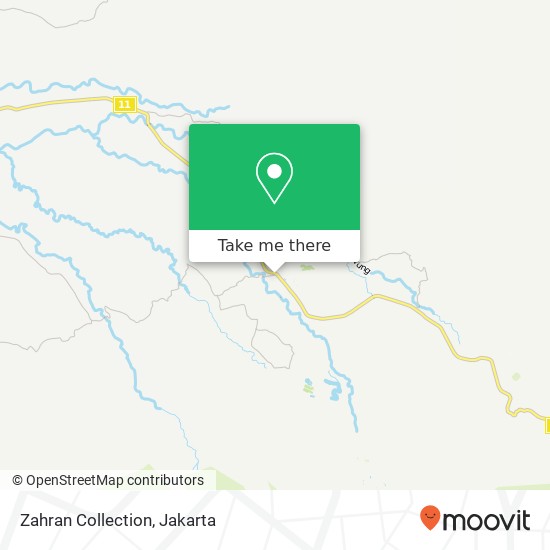 Zahran Collection, Cisarua Bogor map