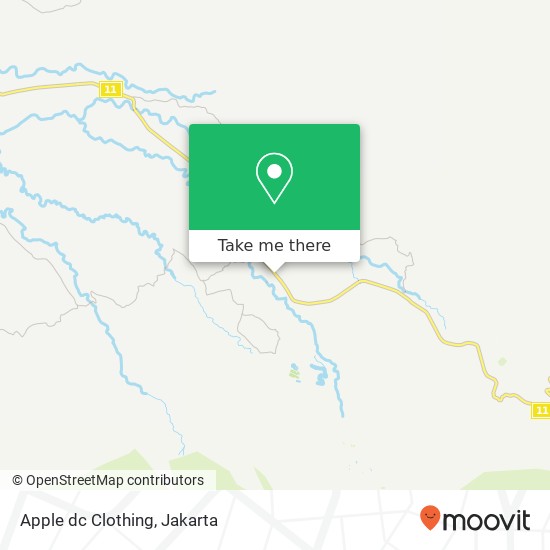 Apple dc Clothing, Jalan Raya Puncak Cisarua Cisarua Bogor map