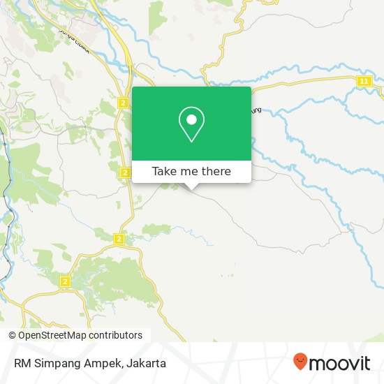 RM Simpang Ampek, Jalan Raya Tapos Ciawi Bogor map