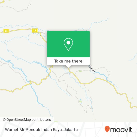 Warnet Mr Pondok Indah Raya map