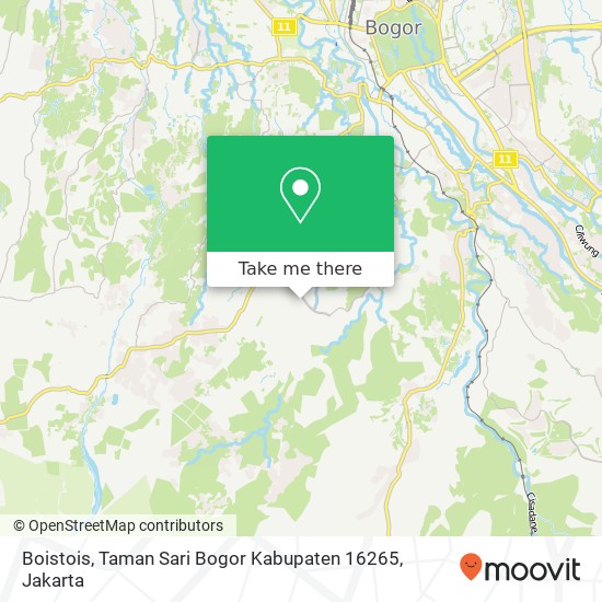 Boistois, Taman Sari Bogor Kabupaten 16265 map