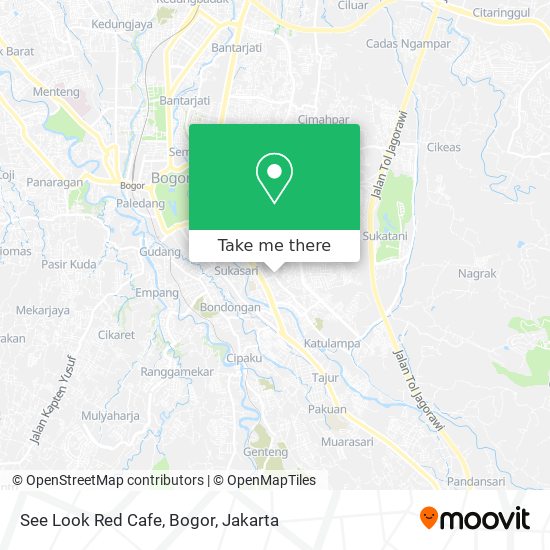 See Look Red Cafe, Bogor map