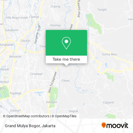 Grand Mulya Bogor map