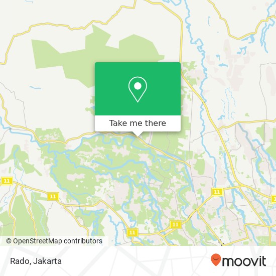 Rado, Jalan Raya Atan Sandjaja Kemang 16317 map