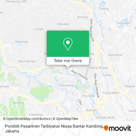 Pondok Pesantren Tarbiyatun Nisaa Bantar Kambing map