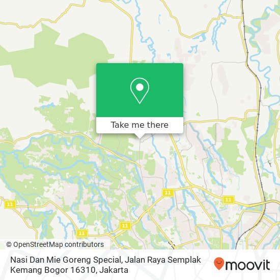 Nasi Dan Mie Goreng Special, Jalan Raya Semplak Kemang Bogor 16310 map