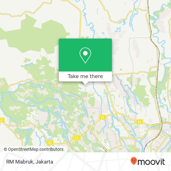 RM Mabruk, Jalan Raya Semplak Kemang Bogor 16310 map
