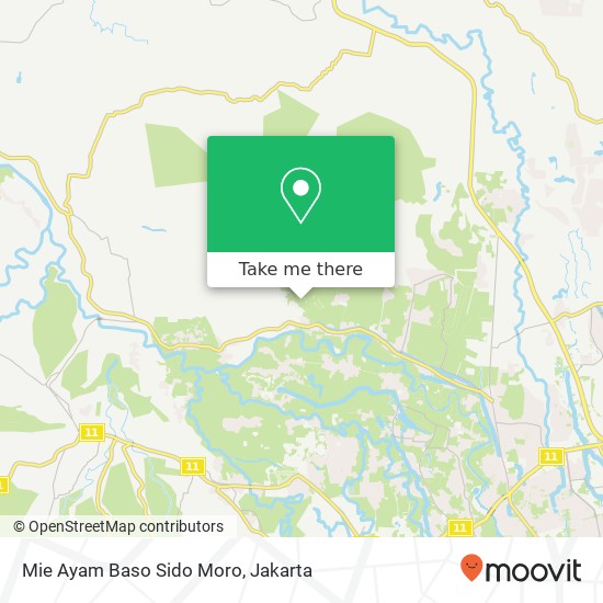 Mie Ayam Baso Sido Moro, Jalan Raya 18 Cimucang Ranca Bungur Bogor 16310 map