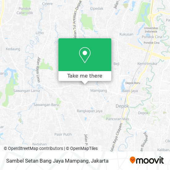 Sambel Setan Bang Jaya Mampang map