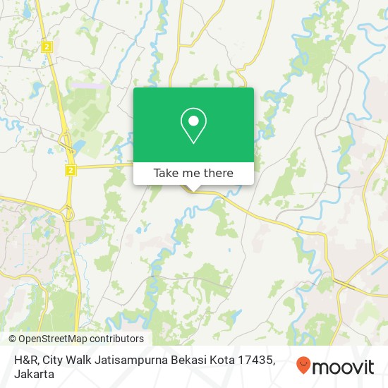 H&R, City Walk Jatisampurna Bekasi Kota 17435 map