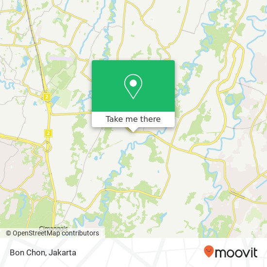 Bon Chon, City Walk Jatisampurna Bekasi Kota 17435 map