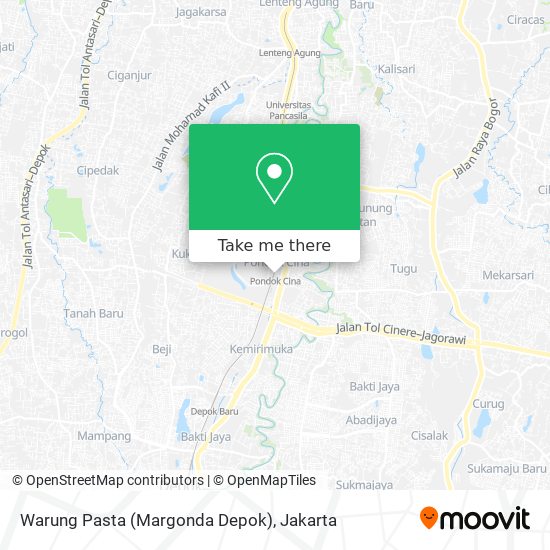 Warung Pasta (Margonda Depok) map