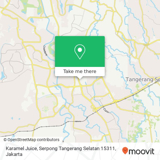 Karamel Juice, Serpong Tangerang Selatan 15311 map
