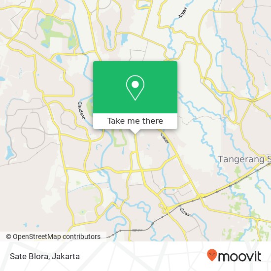 Sate Blora, Jalan Pahlawan Seribu Serpong Tangerang Selatan 15318 map