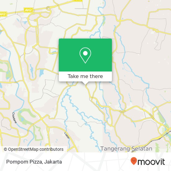 Pompom Pizza, Jalan Graha Bintaro Pondok Aren Tangerang map