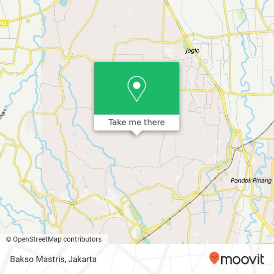 Bakso Mastris, Jalan Panti Asuhan Pondok Aren 15423 map