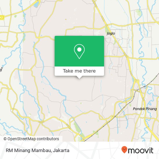 RM Minang Mambau, Larangan Tangerang 15155 map