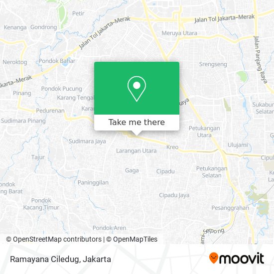 Ramayana Ciledug map