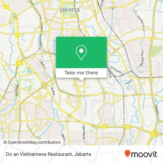 Do an Vietnamese Restaurant, Jalan Epicentrum Tengah Setiabudi Jakarta Selatan 12940 map