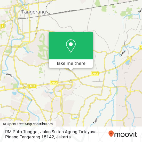RM Putri Tunggal, Jalan Sultan Agung Tirtayasa Pinang Tangerang 15142 map