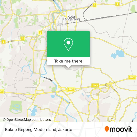 Bakso Gepeng Modernland map