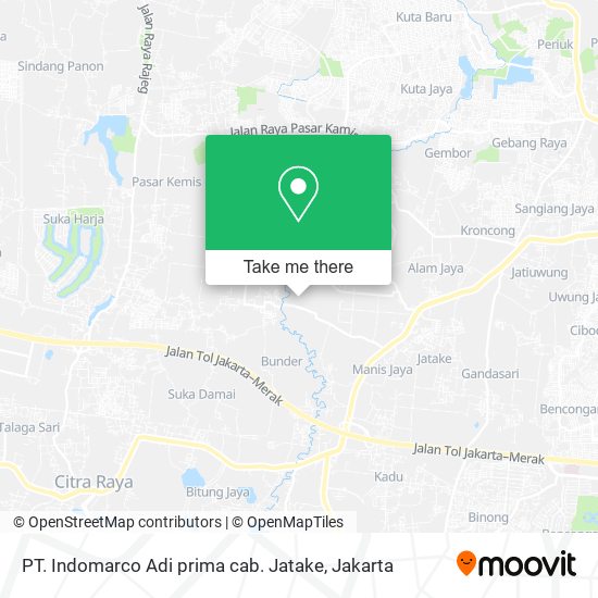 PT. Indomarco Adi prima cab. Jatake map