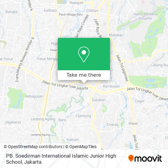 PB. Soedirman International Islamic Junior High School map