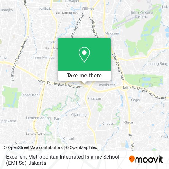 Excellent Metropolitan Integrated Islamic School (EMIISc) map