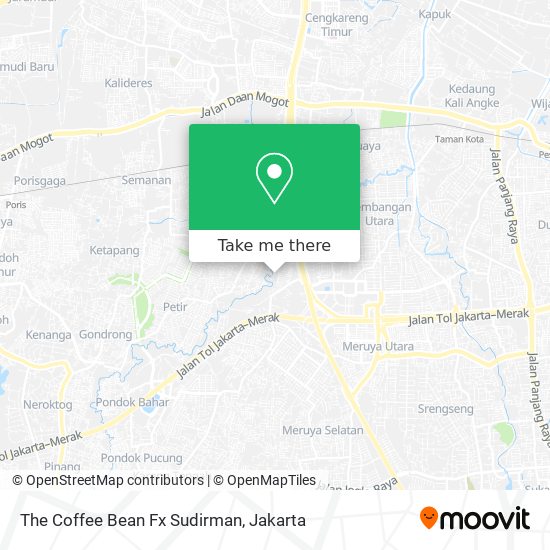 The Coffee Bean Fx Sudirman map