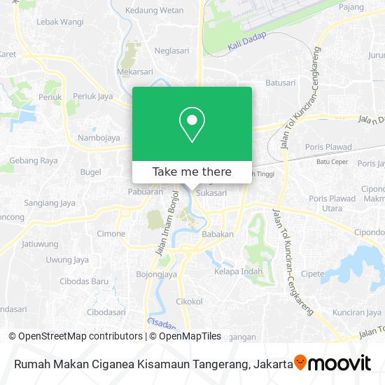 Rumah Makan Ciganea Kisamaun Tangerang map