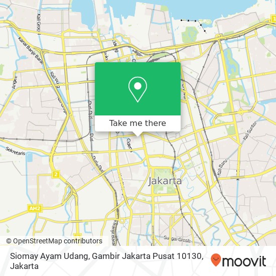 Siomay Ayam Udang, Gambir Jakarta Pusat 10130 map