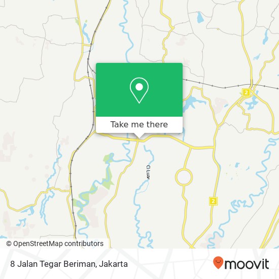 8 Jalan Tegar Beriman map