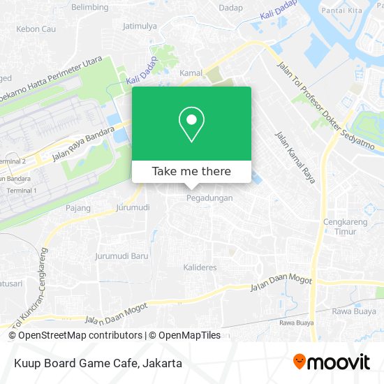 Kuup Board Game Cafe map