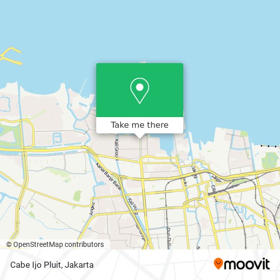 Cabe Ijo Pluit map